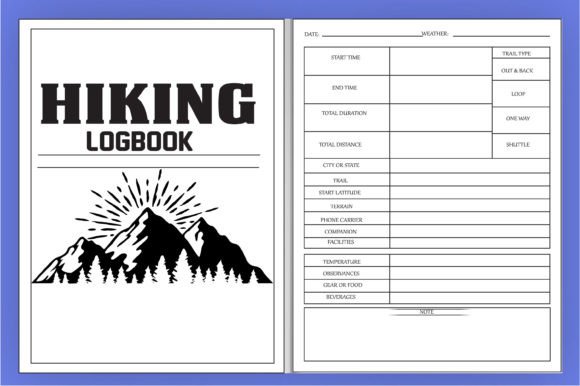 Download Hiking Logbook Kdp Low Content Book - Low content Collection
