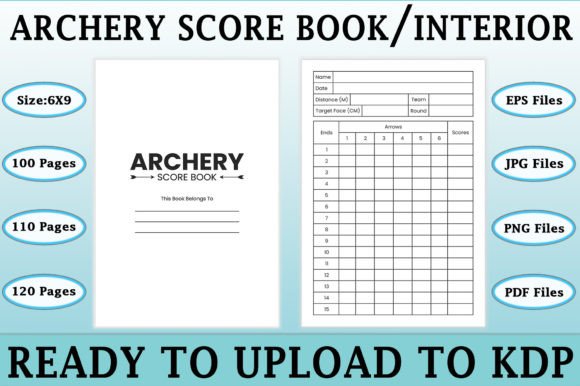 Download Archery Score Log Book | KDP Interior - Archery score log book Collection