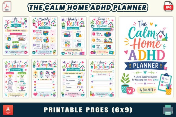 Download The Calm Home ADHD Planner - Home Collection