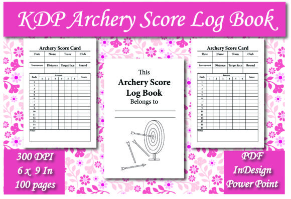 Download KDP Archery Score Log Book Interior - Archery score log book Collection
