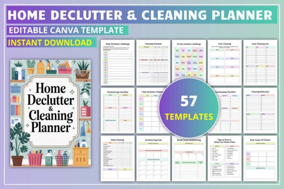 Download Home Declutter &amp; Cleaning Planner - Home Collection