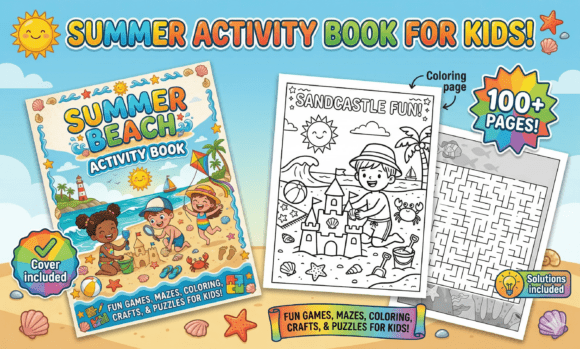 Download Summer Beach Activity Book for Kids - Activity Collection