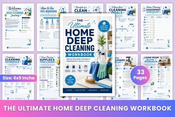 Download The Ultimate Home Deep Cleaning Workbook - Home Collection